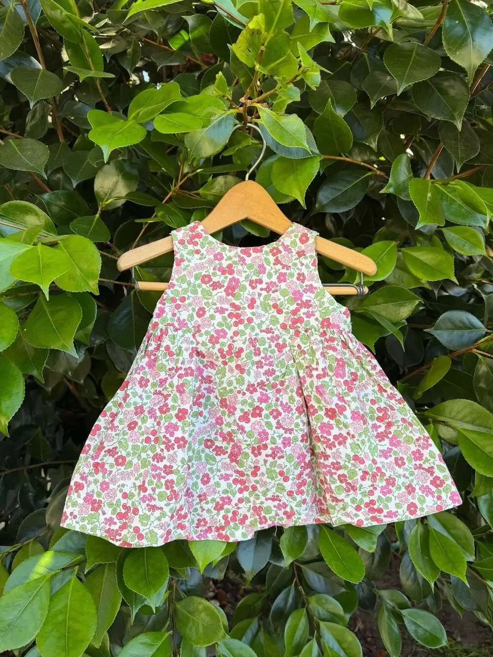 Baby Gap Girls Sleeveless Floral Button-Back Dress